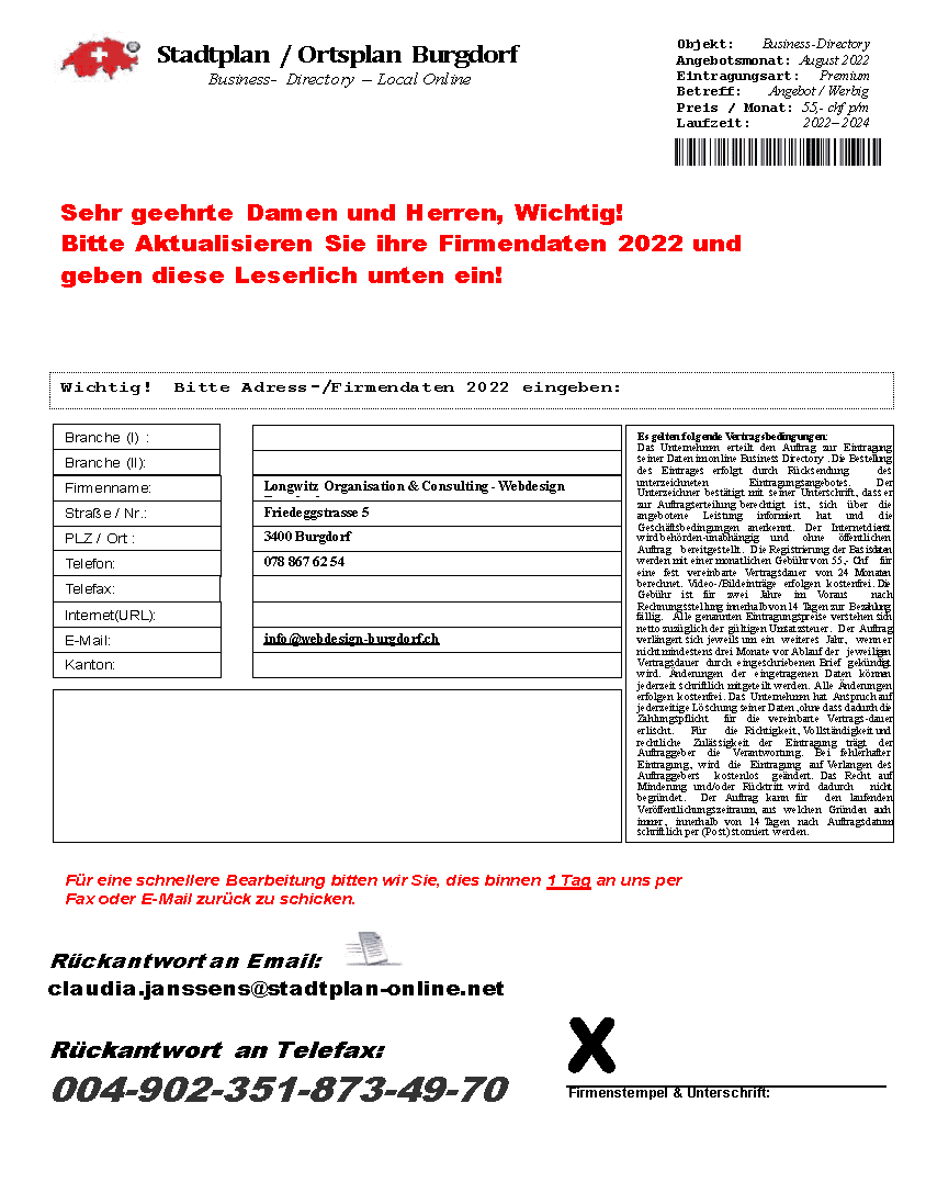 Betrugsversuche?